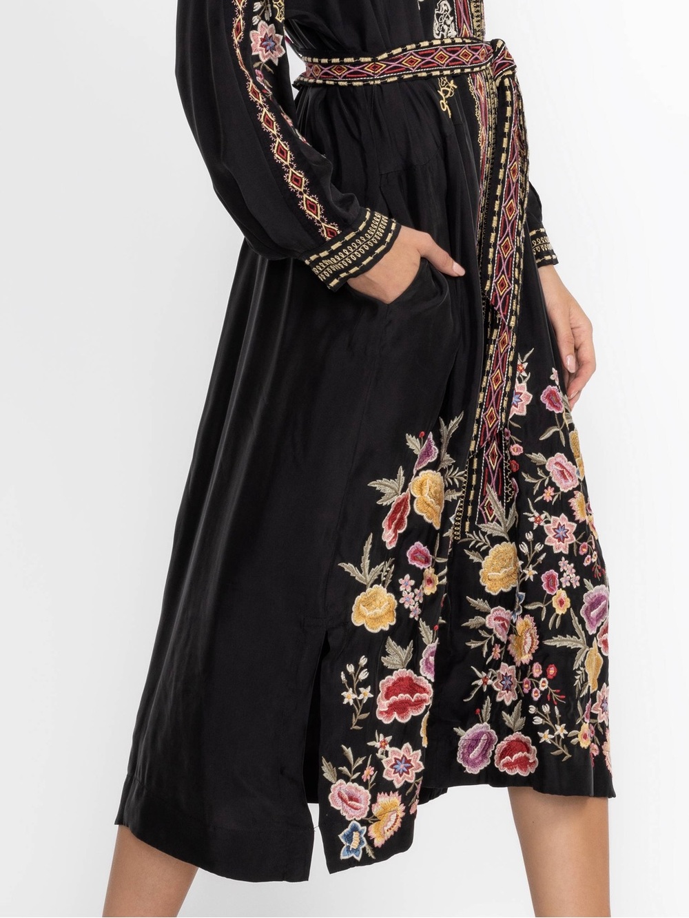 Johnny Was BIYA extremely heavily embroidered FAIRLIE DRESS NWT - Picture 11 of 13
